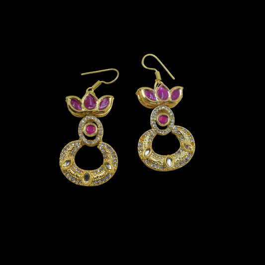Goldplated brass fusion earing