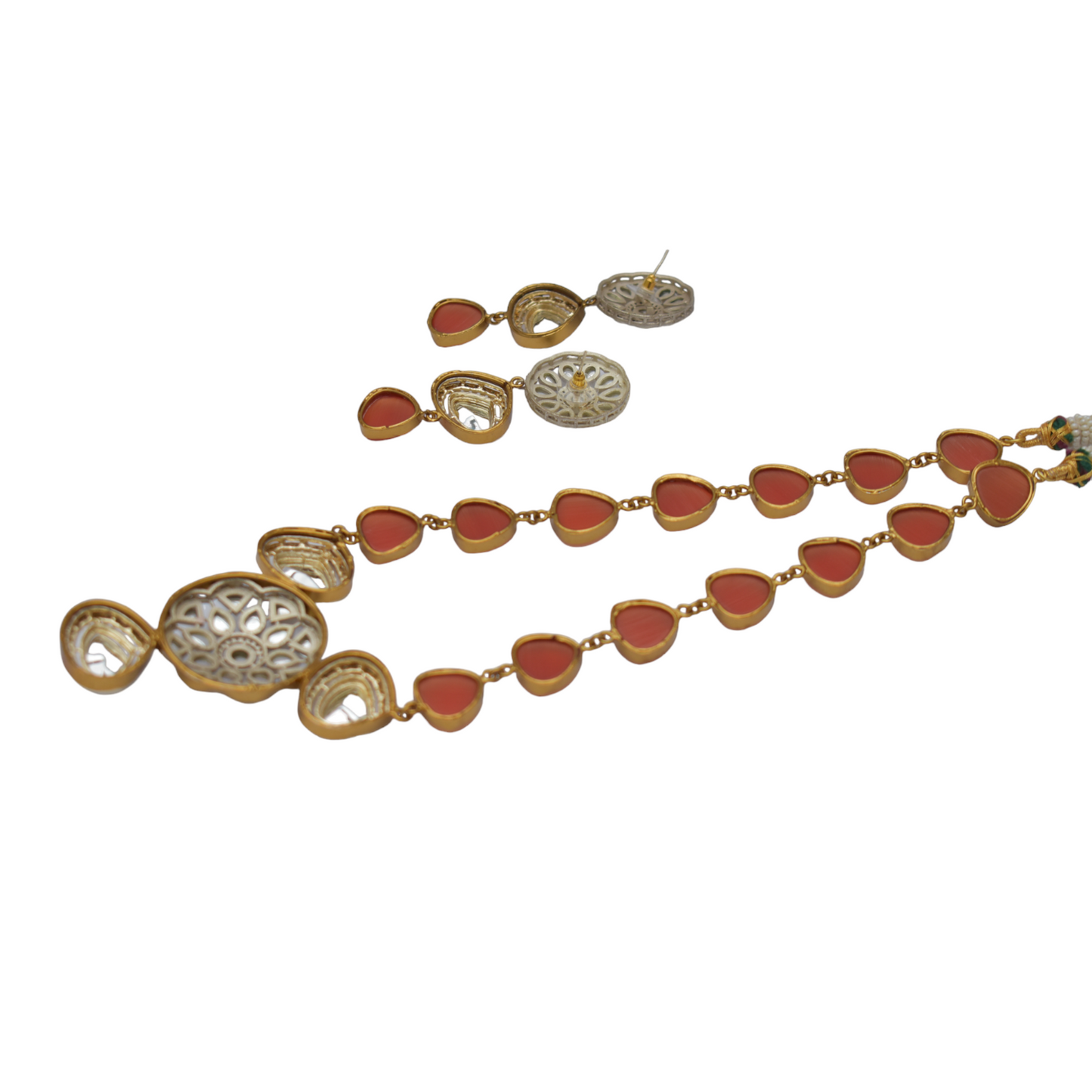 A piece of Traditional Designer goldplated stone necklace