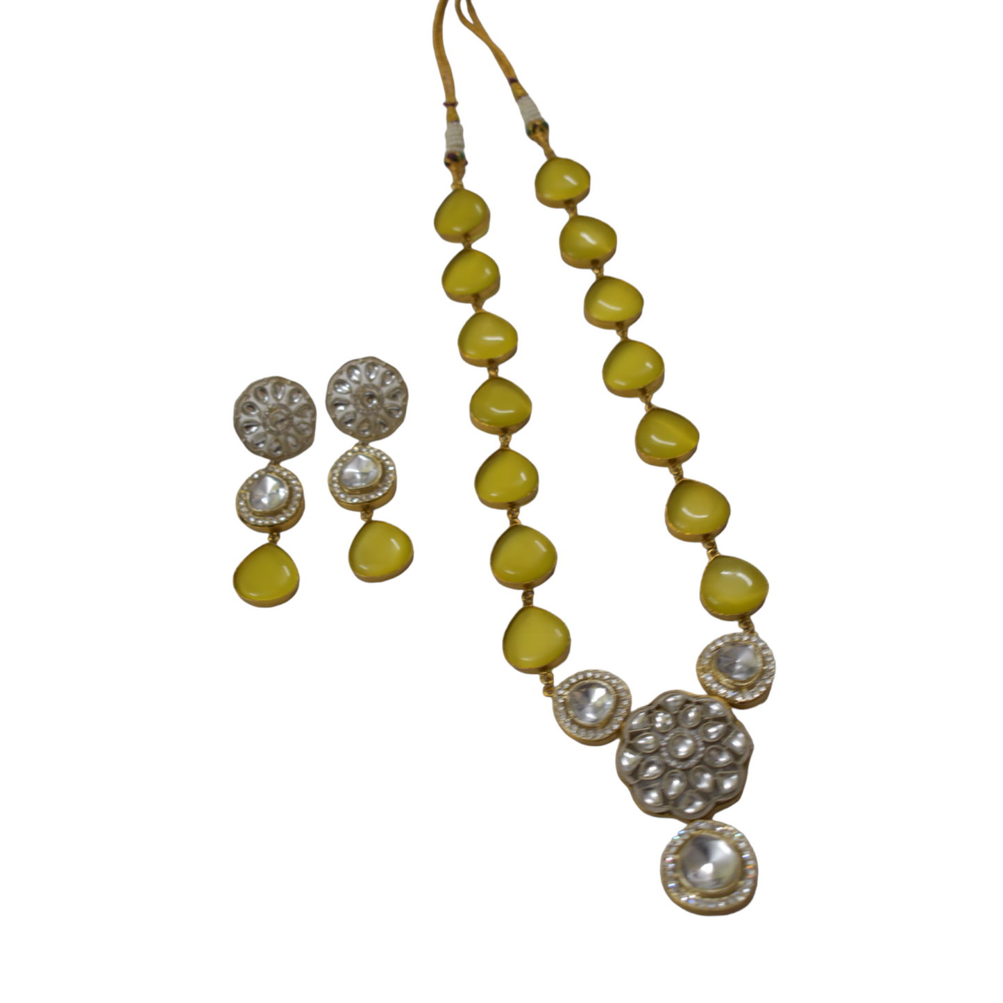 A piece of Traditional Designer goldplated stone necklace