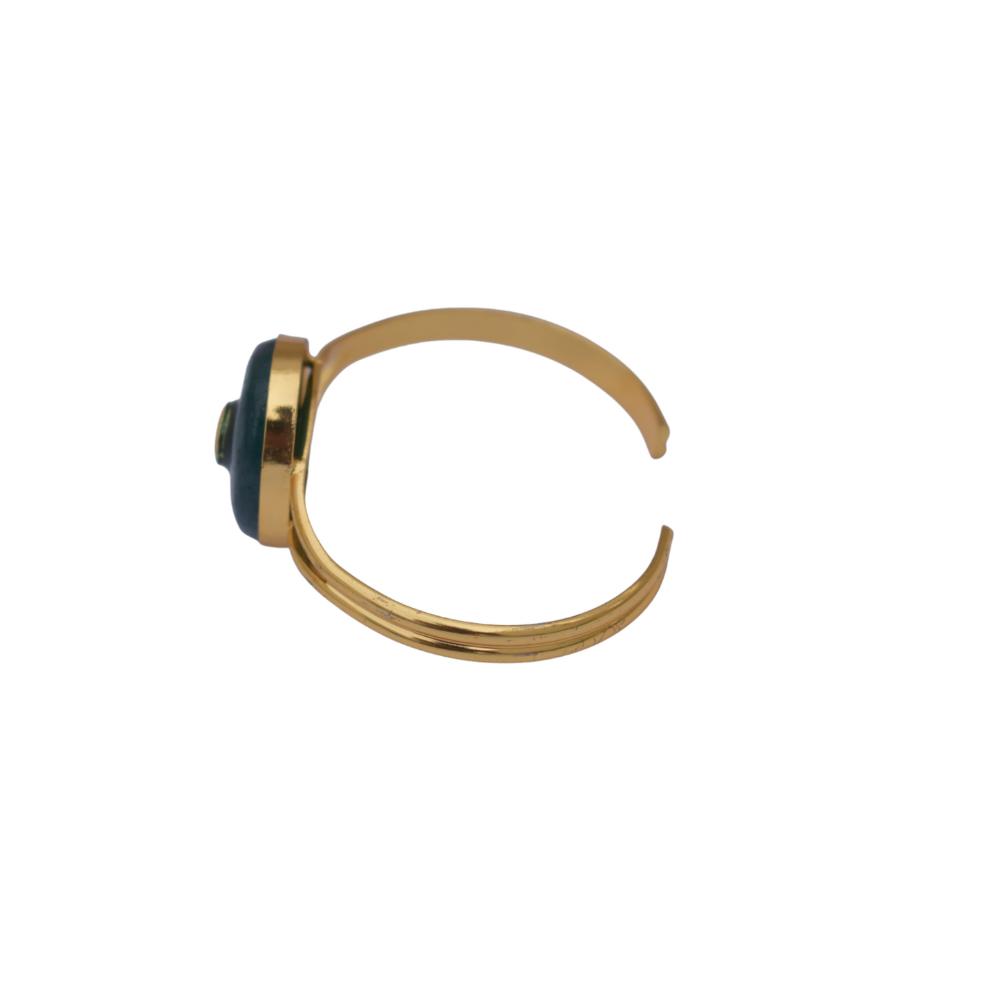 Goldplated brass stone bracelet